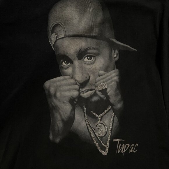 Vintage 90’s Y2K Tupac 2Pac Rap Tee Hip Hop Graphic Shirt Baggy West Coast 4XL - Picture 2 of 3